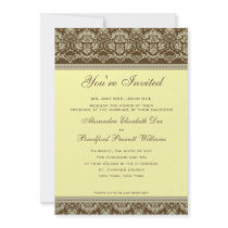 Vintage Antique Lace Wedding Invitation :: lemon by TheWeddingShoppe Vintage Antique Lace Wedding Invitation :: lemon