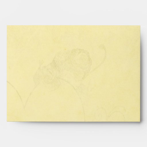 Vintage Antique Look Wedding Envelope