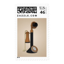 Vintage Antique Phone Postage Stamps by mariannegilliand Vintage Antique Phone Postage Stamps