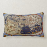 Vintage Antique Ptolemaic World Map, 1482 Pillows