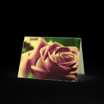 Vintage Antique Rose Flower Card cards