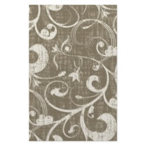Vintage Antique Swirls Cream Custom Stationery