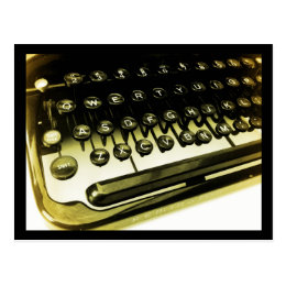 Vintage Antique Typewriter Keys Keyboard Postcard