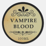Vintage Apothecary Vampire Blood Halloween Sticker