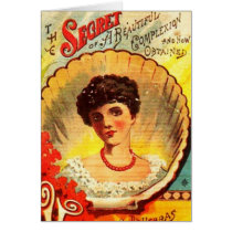 Vintage Apothecary Woman Greeting Cards