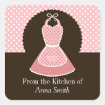 Vintage Apron Kitchen Label Stickers