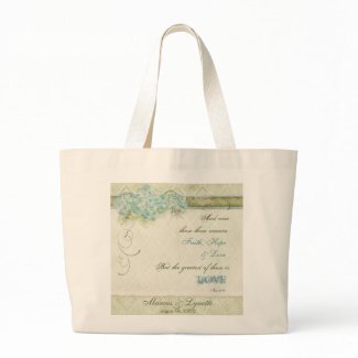 Vintage Aqua Hydrangea - Bride's Get Away Bag bag
