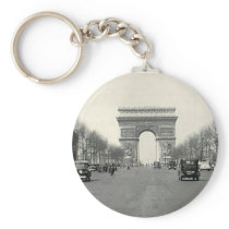 Vintage Arc de Triomphe  France Keychain