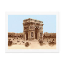 Vintage Arc de Triomphe Notecards postcards