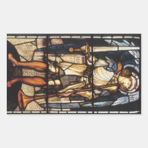 Vintage Archangel, Saint Michael by Burne Jones Stickers