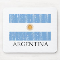 Vintage Argentina Flag Mousepads