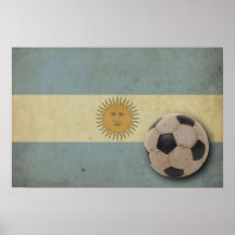Vintage Argentina Flag Posters