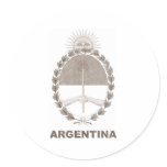 Vintage Argentina Round Sticker
