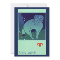 Vintage Aries invitations