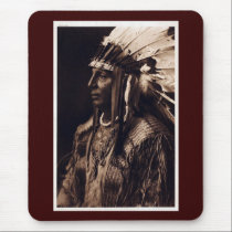 Vintage Arikara Chief mousepads