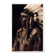 Vintage Arikara Chief White Shield Poster posters