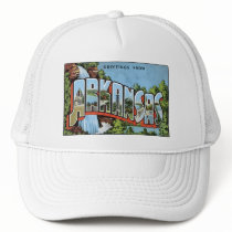 Vintage Arkansas Postcard Hat