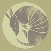 Vintage Armadillo stickers