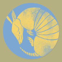 Vintage Armadillo stickers