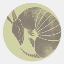 Vintage Armadillo Stickers