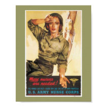 Vintage Army Nurse posters by cowboyannie Vintage Army Nurse posters