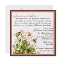 Vintage Art Bridal Shower Invitation