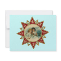 Vintage Art - Christmas Angels invitations by MyOtherPlanet Vintage Art - Christmas Angels invitations
