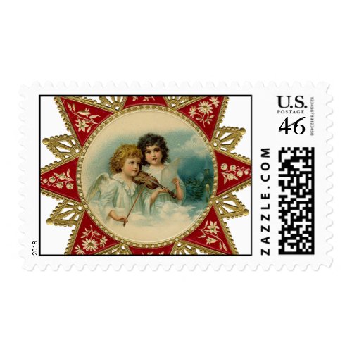 Vintage Art - Christmas Angels Stamps stamp
