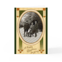 Vintage Art Deco Christmas Card