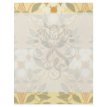 vintage art deco flower pattern flyer