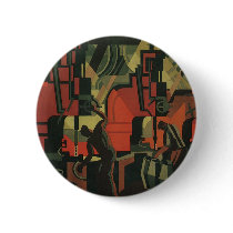 Vintage Art Deco Manufacturing Workers Pinback Button
