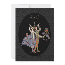 Vintage Art Deco New Year's Eve Party invitations