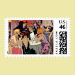 Vintage Art Deco Nightclub Cocktail Party stamps