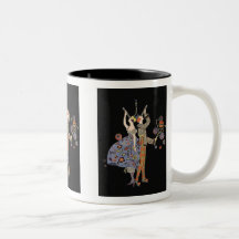 Vintage Art Deco Party Goers Coffee Mug