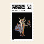 Vintage Art Deco Party Goers stamps