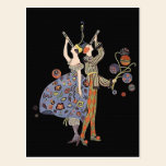 Vintage Art Deco Party Goers postcards