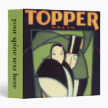 Vintage Art Deco Topper Vegetable Label Art Binder
