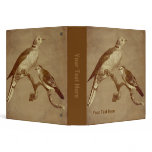 Vintage Art Doves On Branch Binder Notebook
