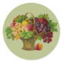 Vintage Art Fruit Basket Sticker