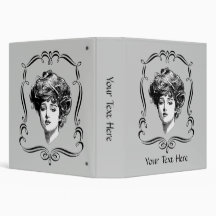 Vintage Art Gibson Girl Binder