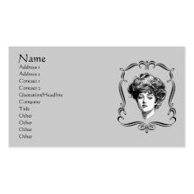 Vintage Art Gibson Girl Business Card