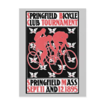 Vintage art Nouveau bicycle club Postcard