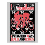 Vintage art Nouveau bicycle club Postcard
