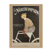 Vintage art Nouveau bicyle ad Post Card