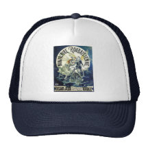 Vintage Art Nouveau; Fairy Pierrot Bicycle Moon Hats