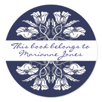 Vintage Art Nouveau Floral Book Plate Stickers
