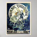 Vintage art nouveau French bicycle ad Print
