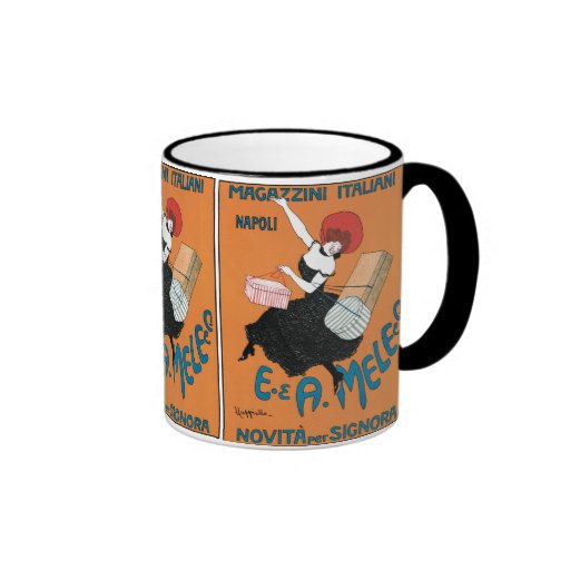 Vintage Art Nouveau; Italian Fashion for Women Mug