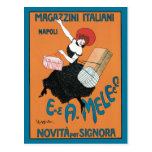 Vintage Art Nouveau; Italian Fashion for Women Postcard