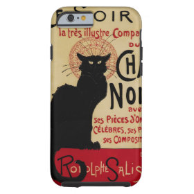 Vintage Art Nouveau, Le Chat Noir Tough iPhone 6 Case